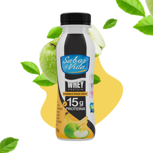 Iogurte Desnatado de Banana e Maçã Verde (Whey Protein)  - 250g