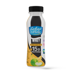 Iogurte Desnatado de Banana e Maçã Verde (Whey Protein)  - 250g